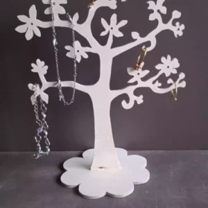 Arbre à bijoux en bois pour organiser et ranger vos plus beaux bijoux