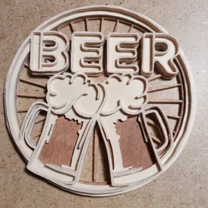 chopes de bières en multicouche 3D idéal fête des pèRes