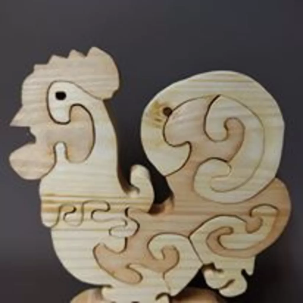 Puzzles en bois chantournés animaux ou laser – Image 27