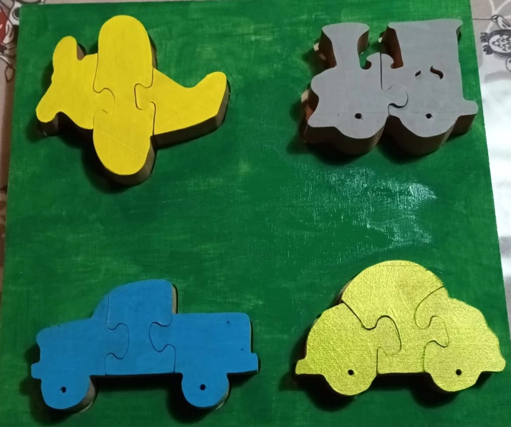 Puzzles en bois chantournés animaux ou laser – Image 13