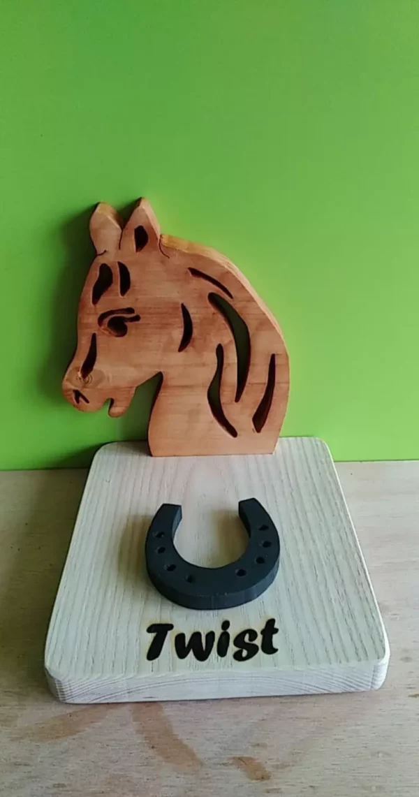 support tablette en bois modèle cheval