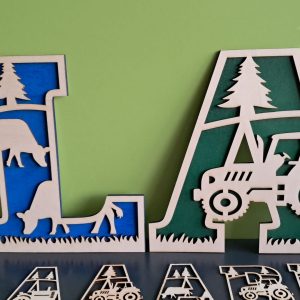 Lettres de l&rsquo;alphabet  – Grand modèle