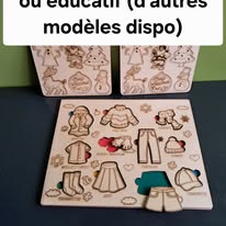 Puzzles en bois chantournés animaux ou laser – Image 3