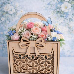 Panier Floral pour table – Mariage, Baptème